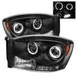 Spyder Dodge Ram 1500 06-08/Ram 2500 06-09 Projector Headlights LED Halo LED Blk PRO-YD-DR06-HL-BK SPYDER Headlights  AXOPROS