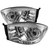 Spyder Dodge Ram 1500 06-08/Ram 2500 06-09 Projector Headlights LED Halo LED Chrm PRO-YD-DR06-HL-C SPYDER Headlights  AXOPROS