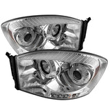 Spyder Dodge Ram 1500 06-08/Ram 2500 06-09 Projector Headlights LED Halo LED Chrm PRO-YD-DR06-HL-C SPYDER Headlights  AXOPROS