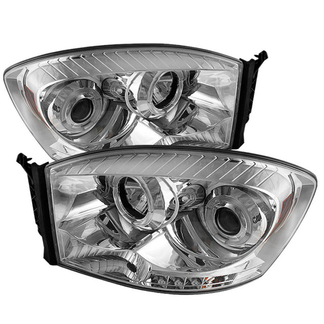 Spyder Dodge Ram 1500 06-08/Ram 2500 06-09 Projector Headlights LED Halo LED Chrm PRO-YD-DR06-HL-C SPYDER Headlights  AXOPROS