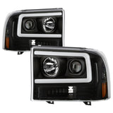 Spyder Ford F-250 99-04/Excursion 00-04 1 Piece LED Headlights - Black PRO-YD-FF25099V2PL-BK SPYDER Headlights  AXOPROS