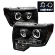 Spyder Ford F150 09-14 Projector Headlights Halogen Model- LED Halo LED Blk PRO-YD-FF15009-HL-BK SPYDER Headlights  AXOPROS