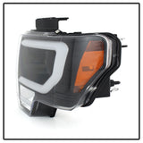 Spyder Ford F150 09-14 Projector Headlights Halogen Model- Light Bar DRL Blk PRO-YD-FF15009-LBDRL-BK SPYDER Headlights  AXOPROS