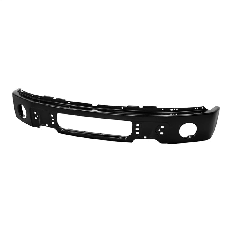 Spyder Ford F150 09-14 w/Fog Light Hole Front Bumper - Black (OEM # 9L3Z17757DPTM) SPYDER Bumper Accessories  AXOPROS