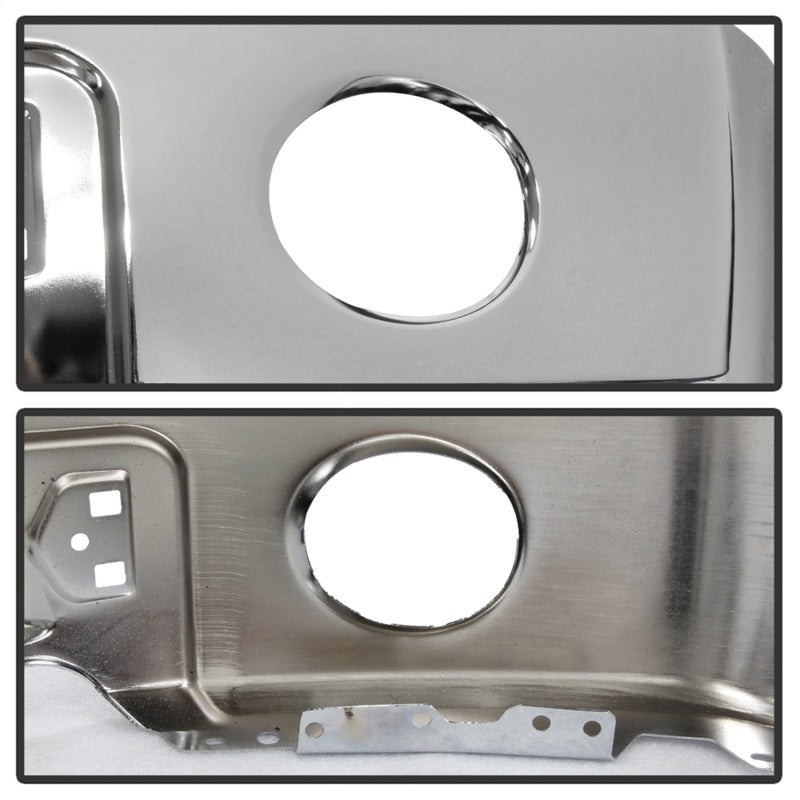 Spyder Ford F150 09-14 w/Fog Light Hole w/o Harley Model Front Bumper - Chrome (OEM 9L3Z17757B) SPYDER Bumper Accessories  AXOPROS