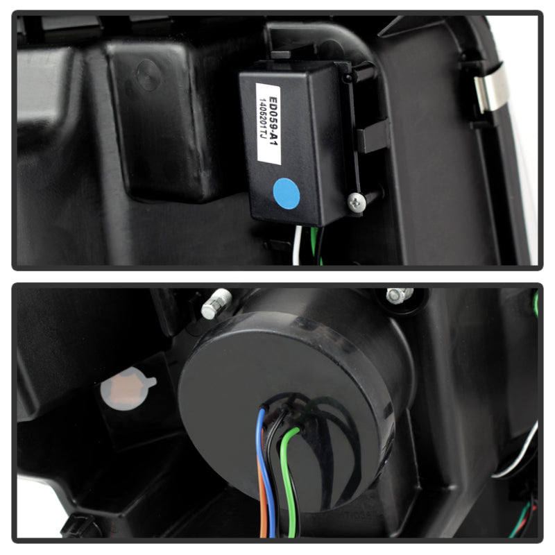 Spyder Ford F150 13-14 Projector Fctry Xenon Model- Light Bar DRL Chrm PRO-YD-FF15013-LBDRL-HID-C SPYDER Headlights  AXOPROS