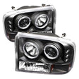 Spyder Ford F250 Super Duty 99-04 Projector Version 2 LED Halo LED Blk PRO-YD-FF25099-1P-G2-BK SPYDER Headlights  AXOPROS