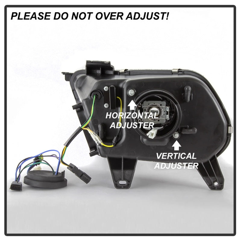 Spyder Ford Mustang 10-13 Projector Headlights - HID Model Only - Black PRO-YD-FM2010V2-HID-BK SPYDER Headlights  AXOPROS