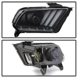 Spyder Ford Mustang 10-13 Projector Headlights - HID Model Only - Black PRO-YD-FM2010V2-HID-BK SPYDER Headlights  AXOPROS