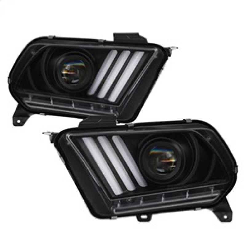 Spyder Ford Mustang 10-13 Projector Headlights - HID Model Only - Black PRO-YD-FM2010V2-HID-BK SPYDER Headlights  AXOPROS