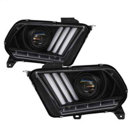 Spyder Ford Mustang 10-13 Projector Headlights - HID Model Only - Black PRO-YD-FM2010V2-HID-BK SPYDER Headlights  AXOPROS