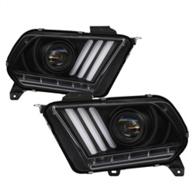 Spyder Ford Mustang 10-13 Projector Headlights - HID Model Only - Black PRO-YD-FM2010V2-HID-BK SPYDER Headlights  AXOPROS