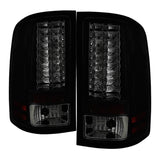 Spyder GMC Sierra 07-13 (Not 3500 Dually 4 Rear Wheels)LED Tail Lights Blk Smke ALT-YD-GS07-LED-BSM SPYDER Tail Lights  AXOPROS