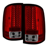 Spyder GMC Sierra 07-13 (Not 3500 Dually 4 Rear Wheels)LED Tail Lights Red Clear ALT-YD-GS07-LED-RC SPYDER Tail Lights  AXOPROS