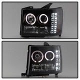 Spyder GMC Sierra 1500/GMC Sierra Denali 08-13 Projector LED Halo- LED Blk PRO-YD-GS07-HL-BK SPYDER Headlights  AXOPROS