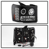 Spyder GMC Sierra 1500/GMC Sierra Denali 08-13 Projector LED Halo- LED Blk PRO-YD-GS07-HL-BK SPYDER Headlights  AXOPROS