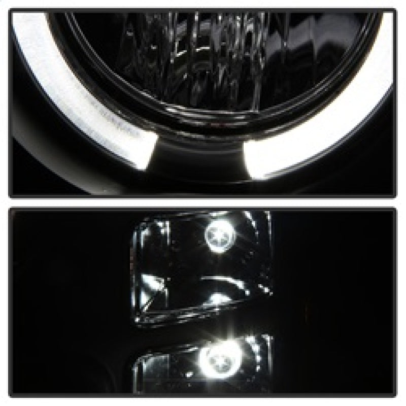 Spyder GMC Sierra 1500/GMC Sierra Denali 08-13 Projector LED Halo- LED Blk PRO-YD-GS07-HL-BK SPYDER Headlights  AXOPROS