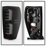 Spyder GMC Sierra 19-20 Incandescent Bulb Model Only LED Tail Lights-Black Smoke ALT-YD-GS19-LED-BSM SPYDER Tail Lights  AXOPROS