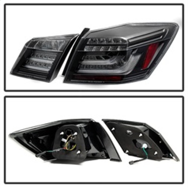 Spyder Honda Accord 2013-2015 4DR LED Tail Lights - Black ALT-YD-HA13LED-LED-BK SPYDER Tail Lights  AXOPROS