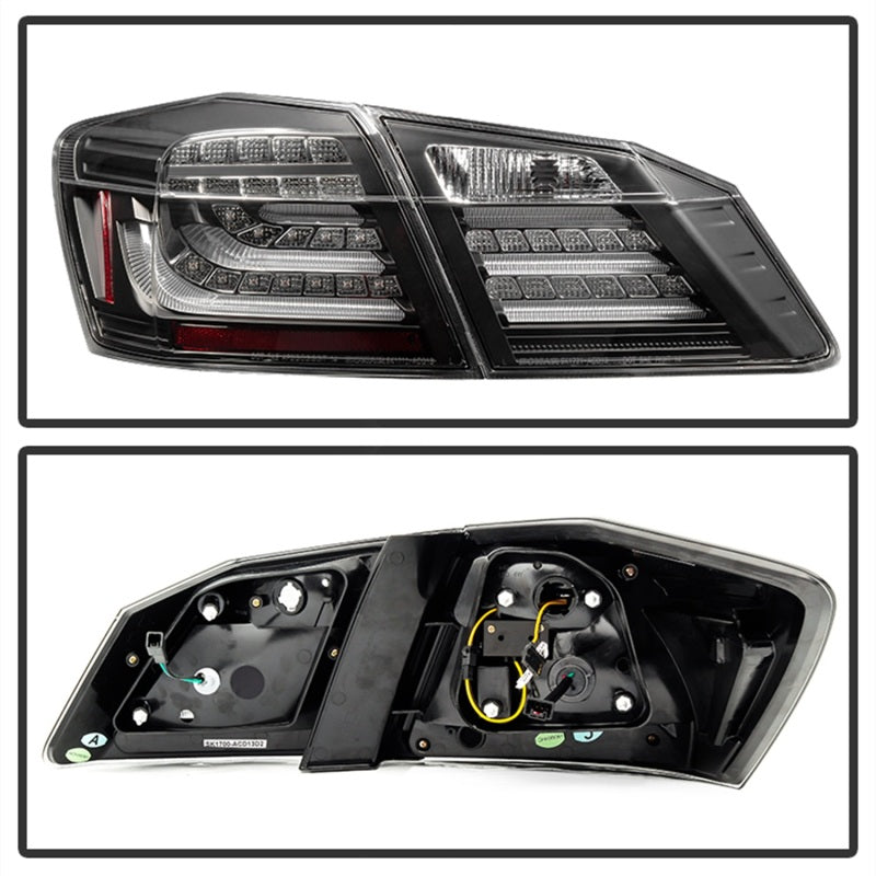 Spyder Honda Accord 2013-2015 4DR LED Tail Lights - Black ALT-YD-HA13LED-LED-BK SPYDER Tail Lights  AXOPROS