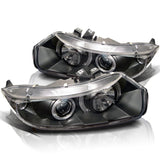 Spyder Honda Civic 06-08 2Dr Projector Headlights LED Halo Black High H1 Low H1 PRO-YD-HC06-2D-HL-BK SPYDER Headlights  AXOPROS