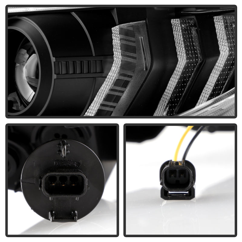 Spyder Honda Civic 16- 2DR/4DR/Hatchback Projector Headlights - Black PRO-YD-HC16SI-SEQGR-BK SPYDER Headlights  AXOPROS