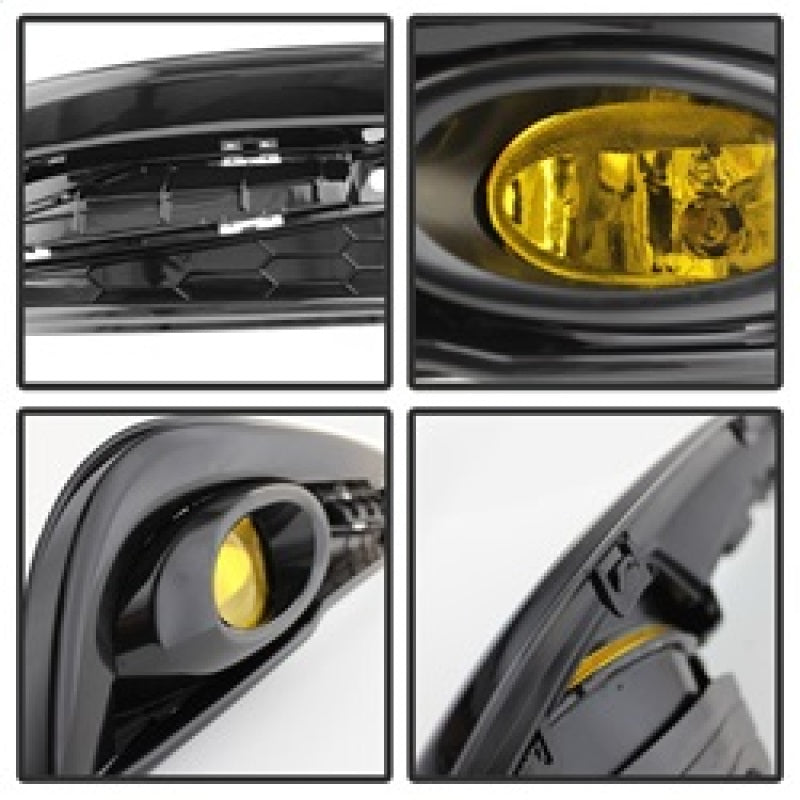 Spyder Honda Civic 2013-2014 4dr OEM Fog Light W/Switch Yellow FL-HC2013-4D-Y SPYDER Fog Lights  AXOPROS