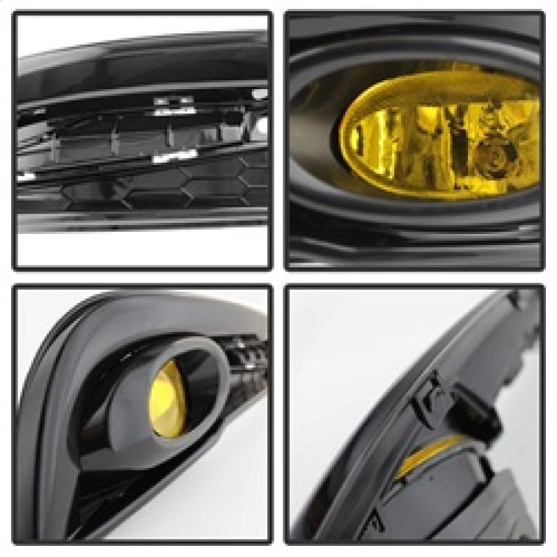 Spyder Honda Civic 2013-2014 4dr OEM Fog Light W/Switch Yellow FL-HC2013-4D-Y SPYDER Fog Lights  AXOPROS