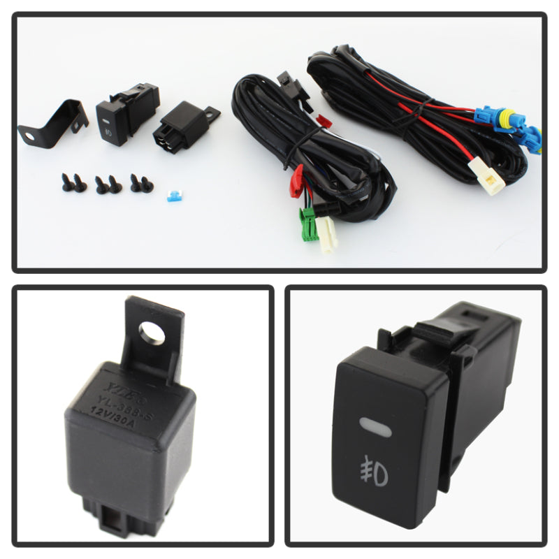 Spyder Honda Civic 2013-2014 4dr OEM Fog Light W/Switch Yellow FL-HC2013-4D-Y SPYDER Fog Lights  AXOPROS