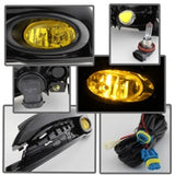Spyder Honda Civic 2013-2014 4dr OEM Fog Light W/Switch Yellow FL-HC2013-4D-Y SPYDER Fog Lights  AXOPROS