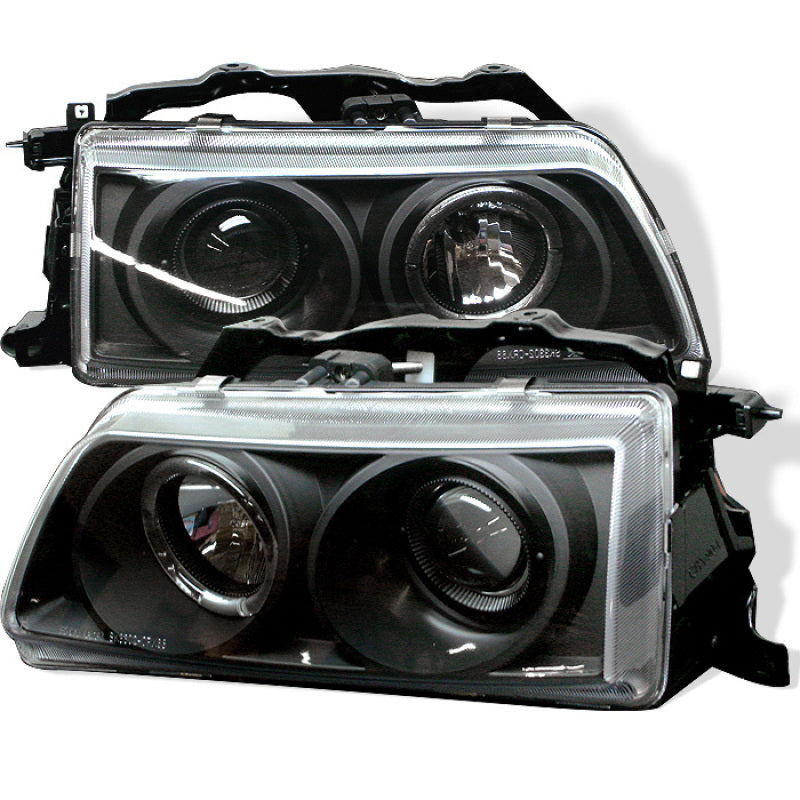 Spyder Honda Civic 90-91/CRX 90-91 Projector Headlights LED Halo Blk PRO-YD-HC90-HL-BK SPYDER Headlights  AXOPROS