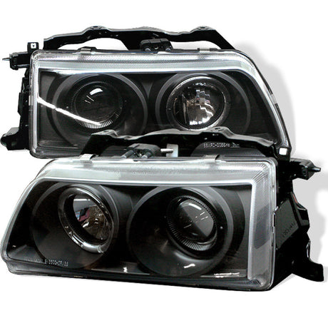 Spyder Honda Civic 90-91/CRX 90-91 Projector Headlights LED Halo Blk PRO-YD-HC90-HL-BK SPYDER Headlights  AXOPROS