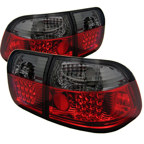 Spyder Honda Civic 96-98 4Dr LED Tail Lights Red Smoke ALT-YD-HC96-4D-LED-RS SPYDER Tail Lights  AXOPROS