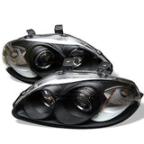 Spyder Honda Civic 96-98 Projector Headlights LED Halo Amber Reflctr Blk PRO-YD-HC96-AM-BK SPYDER Headlights  AXOPROS