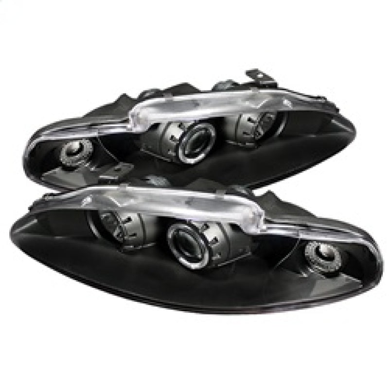 Spyder Mitsubishi Eclipse 95-96 Projector Headlights LED Halo Black High H1 Low H1 PRO-YD-ME95-HL-BK SPYDER Headlights  AXOPROS