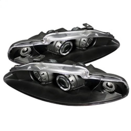 Spyder Mitsubishi Eclipse 95-96 Projector Headlights LED Halo Black High H1 Low H1 PRO-YD-ME95-HL-BK SPYDER Headlights  AXOPROS