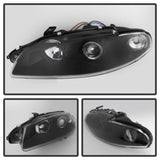 Spyder Mitsubishi Eclipse 97-99 Projector Headlights LED Halo Black High H1 Low H1 PRO-YD-ME97-HL-BK SPYDER Headlights  AXOPROS