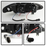 Spyder Mitsubishi Eclipse 97-99 Projector Headlights LED Halo Black High H1 Low H1 PRO-YD-ME97-HL-BK SPYDER Headlights  AXOPROS