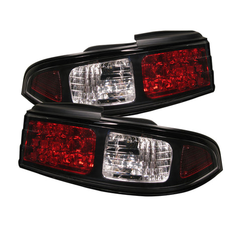 Spyder Nissan 240SX 95-98 LED Tail Lights Black ALT-YD-N240SX95-LED-BK SPYDER Tail Lights  AXOPROS