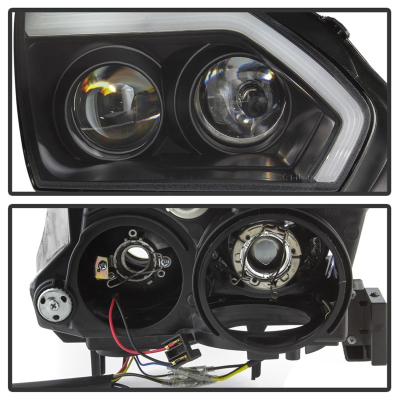 Spyder Nissan GTR R35 09-14 - Projector Headlights - DRL LED - Black SPYDER Headlights  AXOPROS