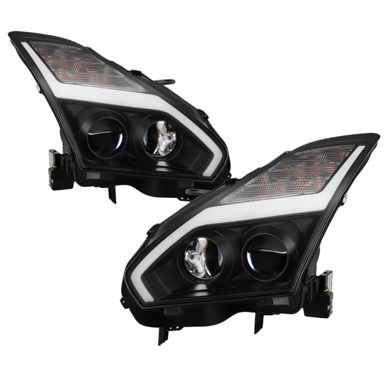 Spyder Nissan GTR R35 09-14 - Projector Headlights - DRL LED - Black SPYDER Headlights  AXOPROS