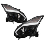 Spyder Nissan GTR R35 09-14 - Projector Headlights - DRL LED - Black SPYDER Headlights  AXOPROS