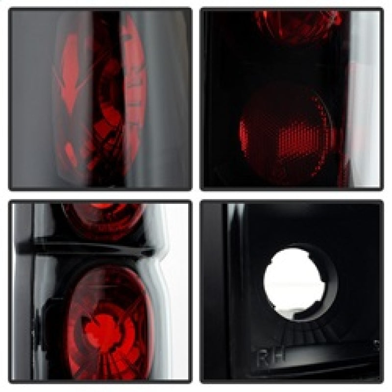 Spyder Nissan Hardbody 86-97 Euro Style Tail Lights Black Smoke ALT-YD-NH86-BSM SPYDER Tail Lights  AXOPROS