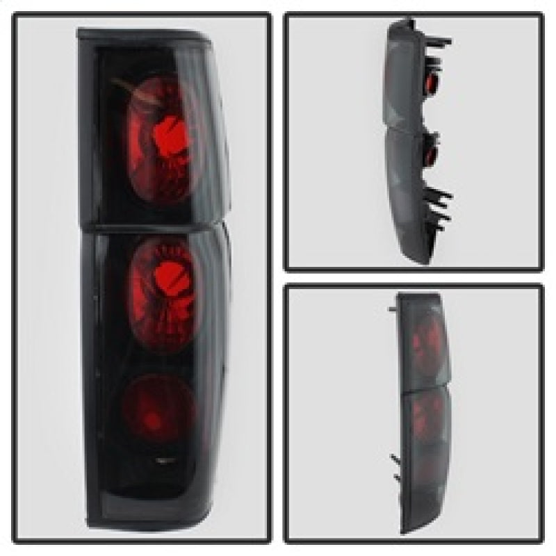 Spyder Nissan Hardbody 86-97 Euro Style Tail Lights Black Smoke ALT-YD-NH86-BSM SPYDER Tail Lights  AXOPROS