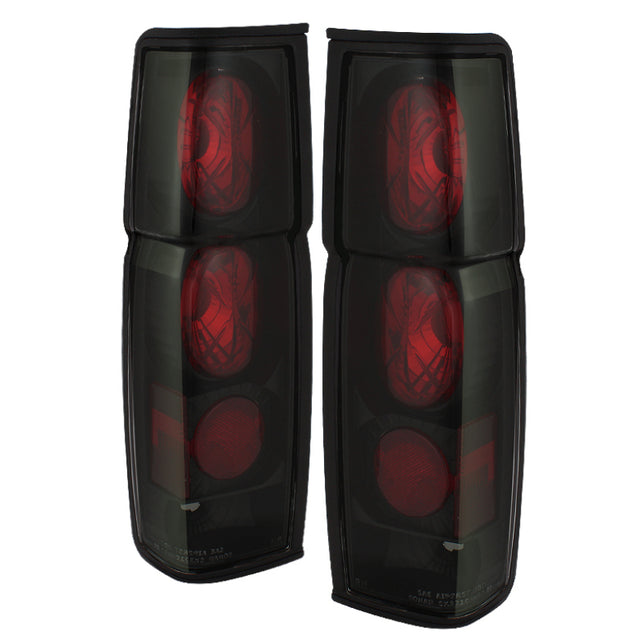 Spyder Nissan Hardbody 86-97 Euro Style Tail Lights Black Smoke ALT-YD-NH86-BSM SPYDER Tail Lights  AXOPROS
