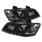 Spyder Pontiac G8 08-09 Projector Headlights DRL Black High H1 Low H7 PRO-YD-PG808-DRL-BK SPYDER Headlights  AXOPROS