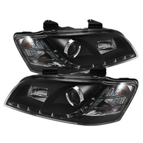 Spyder Pontiac G8 08-09 Projector Headlights DRL Black High H1 Low H7 PRO-YD-PG808-DRL-BK SPYDER Headlights  AXOPROS