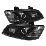 Spyder Pontiac G8 08-09 Projector Headlights DRL Black High H1 Low H7 PRO-YD-PG808-DRL-BK SPYDER Headlights  AXOPROS