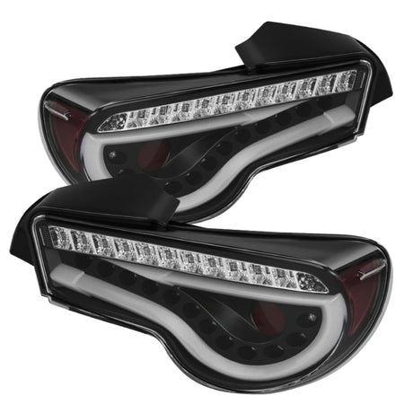 Spyder Scion FRS 12-14/Subaru BRZ 12-14 Light Bar LED Tail Lights Black ALT-YD-SFRS12-LBLED-BK SPYDER Tail Lights  AXOPROS