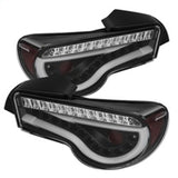 Spyder Scion FRS 12-14/Subaru BRZ 12-14 Light Bar LED Tail Lights Black ALT-YD-SFRS12-LBLED-BK SPYDER Tail Lights  AXOPROS